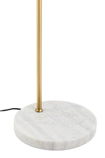 Newton White Marble and Gold Floor Lamp - Bargainia.com - 5018705975351