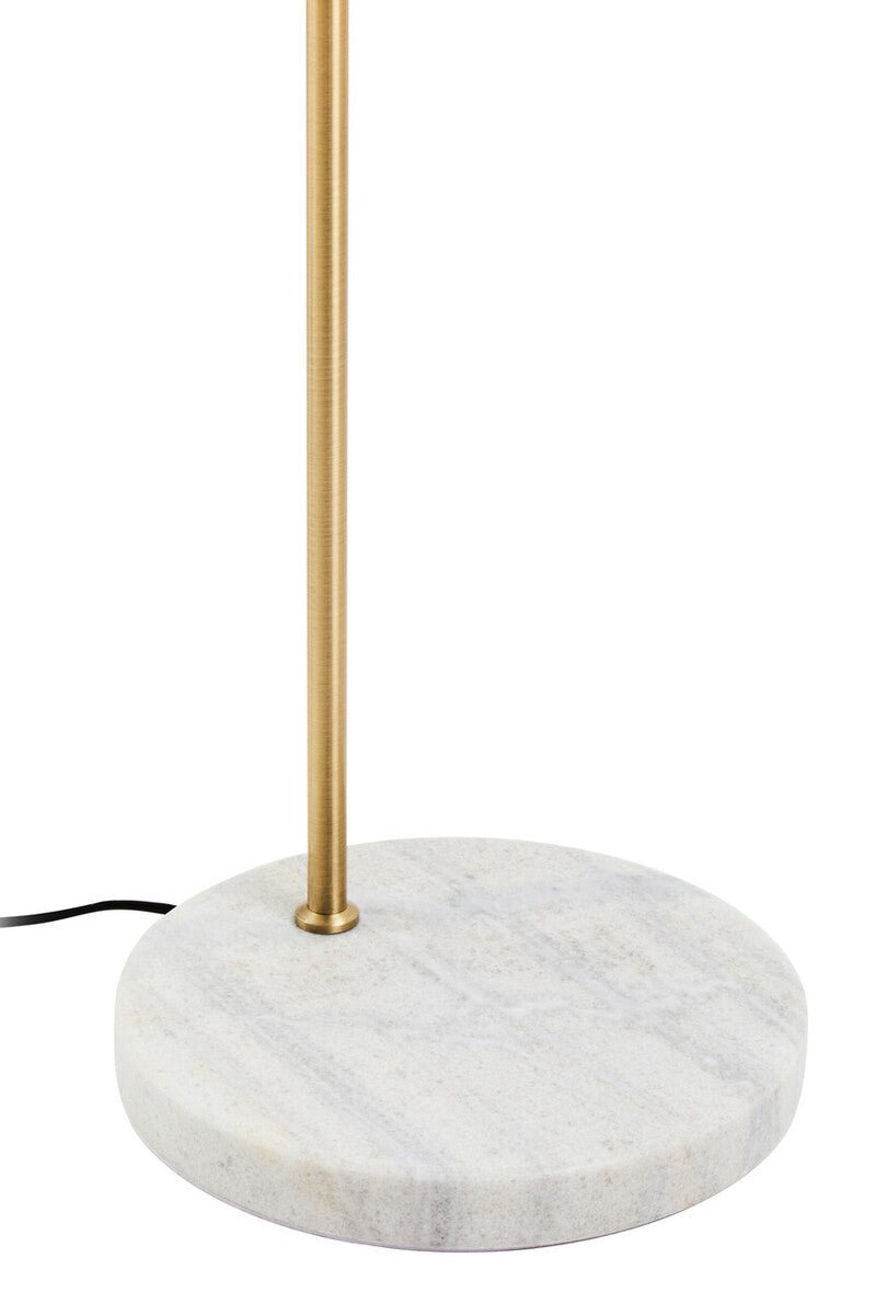 Newton White Marble and Gold Floor Lamp - Bargainia.com - 5018705975351