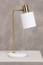 Newton White Shade Desk Lamp - Bargainia.com - 5018705955971
