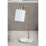 Newton White Shade Desk Lamp - Bargainia.com - 5018705955971