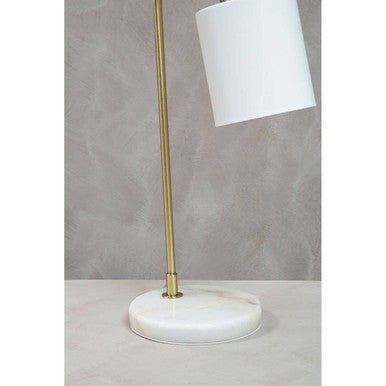 Newton White Shade Desk Lamp - Bargainia.com - 5018705955971