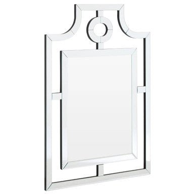 Nicolette Cut Out Design Silver Wall Mirror - Bargainia.com - 5018705361543
