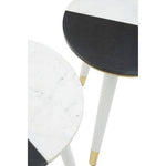Nirav Black And White Marble Side Table - Bargainia.com - 5018705973111