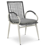 Nissi Outdoor 5 - Piece Rattan Dining Set - Grey or Green - Bargainia.com - 