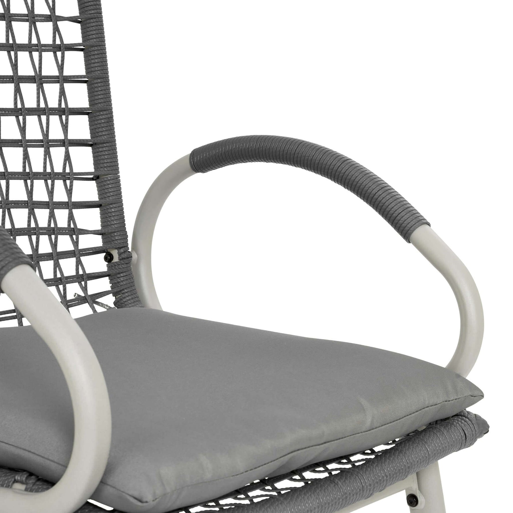 Nissi Outdoor 5 - Piece Rattan Dining Set - Grey or Green - Bargainia.com - 