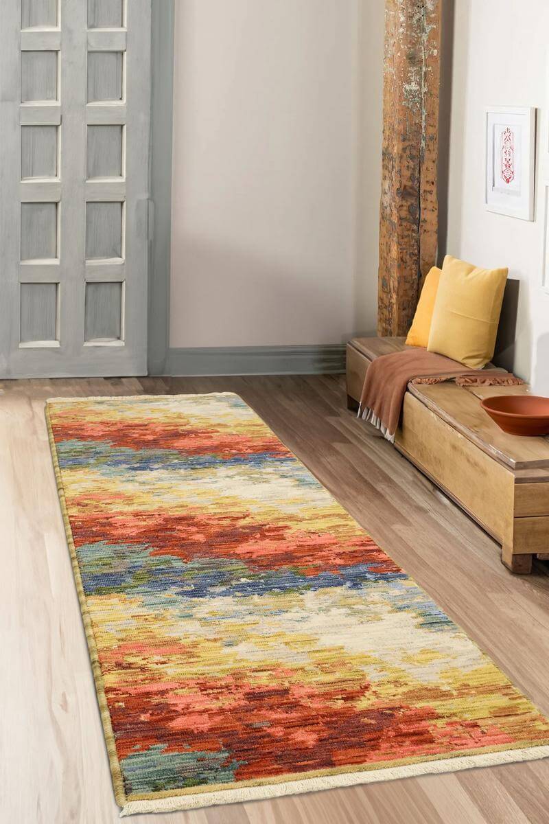 Nomad Abstract Wool - Blend Rug – Multicolour - Bargainia.com - 5053095269024 - L912638/UX1- 068/235