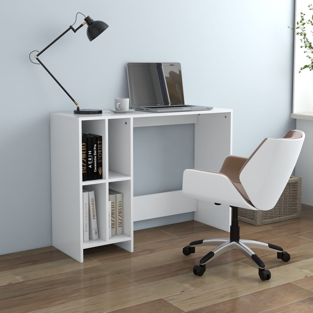 Notebook Desk White 102.5x35x75 cm Engineered Wood - Bargainia.com - 8720286606810 - 808341