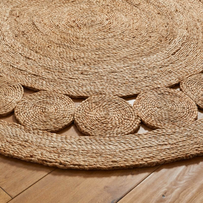 Nova Natural Circle Rug – Handwoven Round Jute Rug - Bargainia.com - 5053095250930 - NOVA NATURAL 120/120