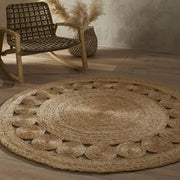 Nova Natural Circle Rug – Handwoven Round Jute Rug - Bargainia.com - 5053095250930 - NOVA NATURAL 120/120