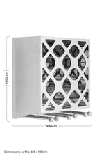 Novo 12 Bottle Silver Finish Wine Rack - Bargainia.com - 5018705411118