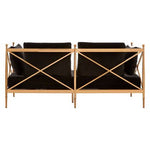 Novo 2 Seat Rose Gold Lattice Arms Sofa - Bargainia.com - 