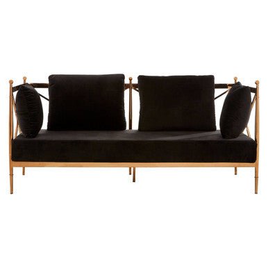 Novo 2 Seat Rose Gold Lattice Arms Sofa - Bargainia.com - 