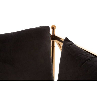 Novo 3 Seat Rose Gold Lattice Arms Sofa - Bargainia.com - 