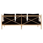 Novo 3 Seat Rose Gold Lattice Arms Sofa - Bargainia.com - 