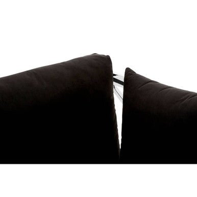 Novo 3 Seat Sofa With Silver Lattice Sides - Bargainia.com - 