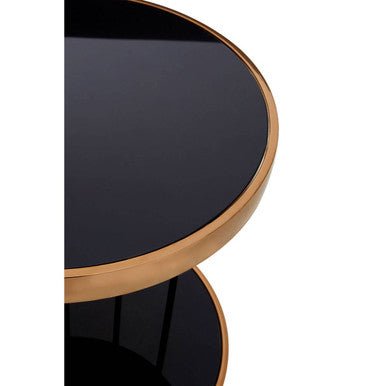 Novo Rose Gold Cage Design Side Table - Bargainia.com - 5018705411361