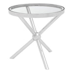 Novo Round Silver Side Table - Bargainia.com - 5018705411231