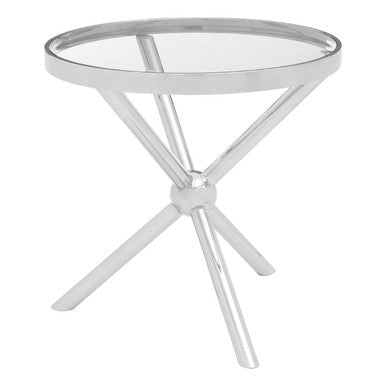 Novo Round Silver Side Table - Bargainia.com - 5018705411231