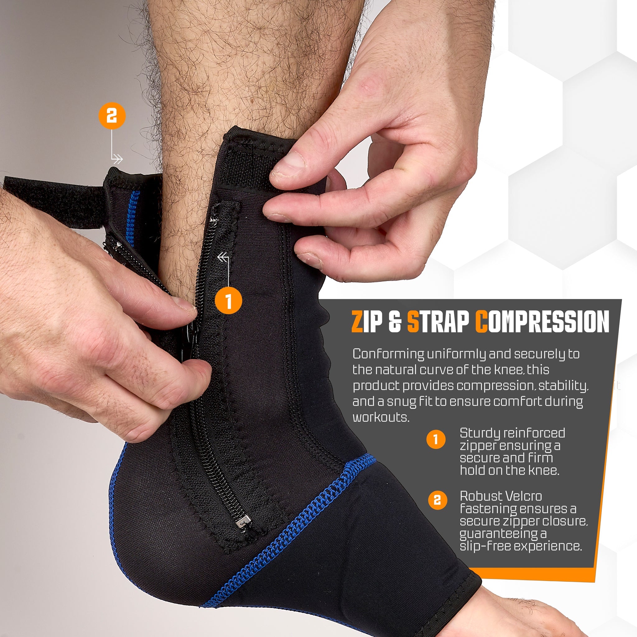 Nylon & Spandex Ankle Support - S/M Clearance