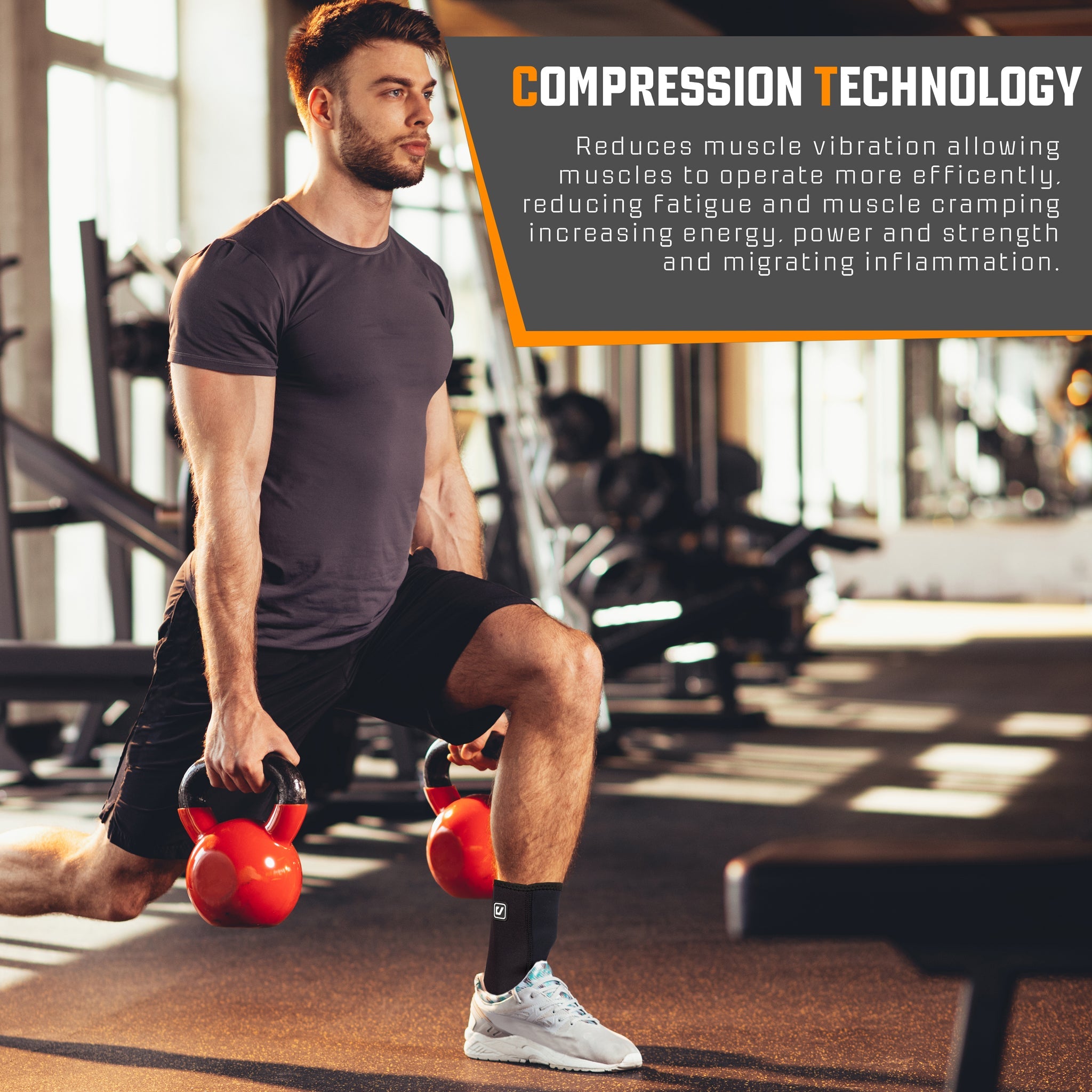 Nylon & Spandex Ankle Support - S/M Clearance