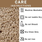 OLIVIA ROCCO Non Slip Round Tasselled Bath Mat 100% Cotton Absorbent Soft Plush Bathroom
