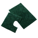OLIVIA ROCCO Bali Bath Mat And Pedestal Set Luxurious Super Absorbent Easy Care Non Slip