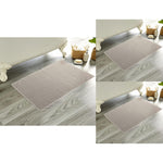 OLIVIA ROCCO Pack Of 3 Luxe Ultra-Soft Deep Cotton Pile Bathmats Eco-Friendly Absorbent