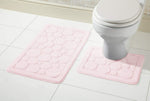 OLIVIA ROCCO Cali Bath Mat And Pedestal Set Ultra Soft Non Slip Highly Absorbent