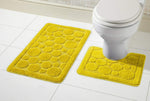 OLIVIA ROCCO Cali Bath Mat And Pedestal Set Ultra Soft Non Slip Highly Absorbent