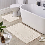 OLIVIA ROCCO Jumbo Miami Bath Mat Set Ultra Soft Non-Slip Ultra-Absorbent For Stylish