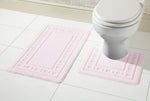 OLIVIA ROCCO Miami Bath Mat Set Ultra Absorbent Non Slip With Pedestal Multi colour