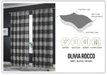 OLIVIA ROCCO Blackout Thermal Curtains Check Marble Design Light Blocking Panels Multiple