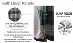 OLIVIA ROCCO Blackout Thermal Curtains Check Marble Design Light Blocking Panels Multiple