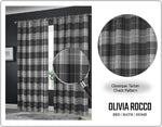 OLIVIA ROCCO Blackout Thermal Curtains Check Marble Design Light Blocking Panels Multiple