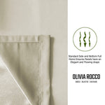 OLIVIA ROCCO Blackout Thermal Eyelet Curtains Natural colour Energy Efficient Ring Top
