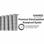 OLIVIA ROCCO Luxe Geo Velvet Eyelet Curtains Grey Thermal Insulated Soundproof Easy-Fit Ready Made Window Pair