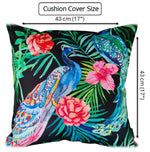 OLIVIA ROCCO Peacock Waterproof Cushion Covers 43 X 43 CM Reversible Breathable Bedroom Refresh Sofa Accent