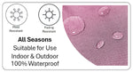 OLIVIA ROCCO Peacock Waterproof Cushion Covers 43 X 43 CM Reversible Breathable Bedroom Refresh Sofa Accent