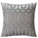 OLIVIA ROCCO Luxe Geo Velvet Cushion Covers 2 Pack Champagne Geometric Decorative