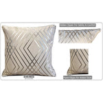 OLIVIA ROCCO Geo Sparkle Cushion Covers 2 Pack Natural For Sofa Bed Chair Lounge