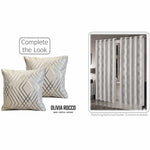 OLIVIA ROCCO Geo Sparkle Cushion Covers 2 Pack Natural For Sofa Bed Chair Lounge