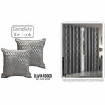 OLIVIA ROCCO Geo Sparkle Geometric Silver Cushion Covers 2 Pack For Sofa Bedroom Refresh Sofa Accent