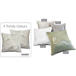 OLIVIA ROCCO Leaf Sparkle Cushion Covers 2 Pack Leaf Natural Modern Decorative Throw