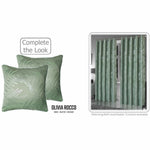 OLIVIA ROCCO Leaf Sparkle 2 Pack Cushion Covers Leaf Sage Green Modern Decorative Throw