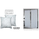 OLIVIA ROCCO Leaf Sparkle Set Of 2 Cushion Covers Leaf White Modern Decorative Throw