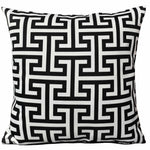 OLIVIA ROCCO Milano Black Waterproof Cushion Covers 43x43 cm Reversible Breathable