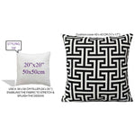 OLIVIA ROCCO Milano Black Waterproof Cushion Covers 43x43 cm Reversible Breathable
