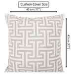 OLIVIA ROCCO Cushion Covers 43x43 cm Waterproof Breathable Outdoor Indoor Use Milano