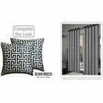 OLIVIA ROCCO Milano Black 2 Pack Scatter Cushion Covers Soft Touch with Hidden Zipper