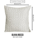 OLIVIA ROCCO Paris Cushion Covers 2 Pack Modern Natural Decorative Square Scatter